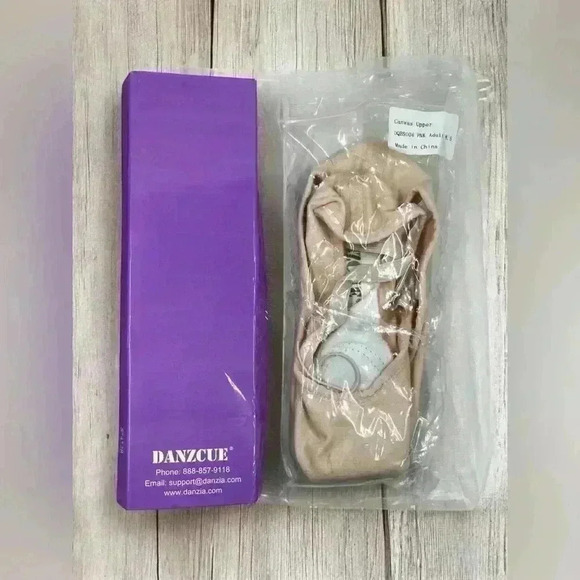 Danzcue Adult Split Leather Sole Ballet Dance Slipper Pink Sz 8.5 M - Picture 11 of 15